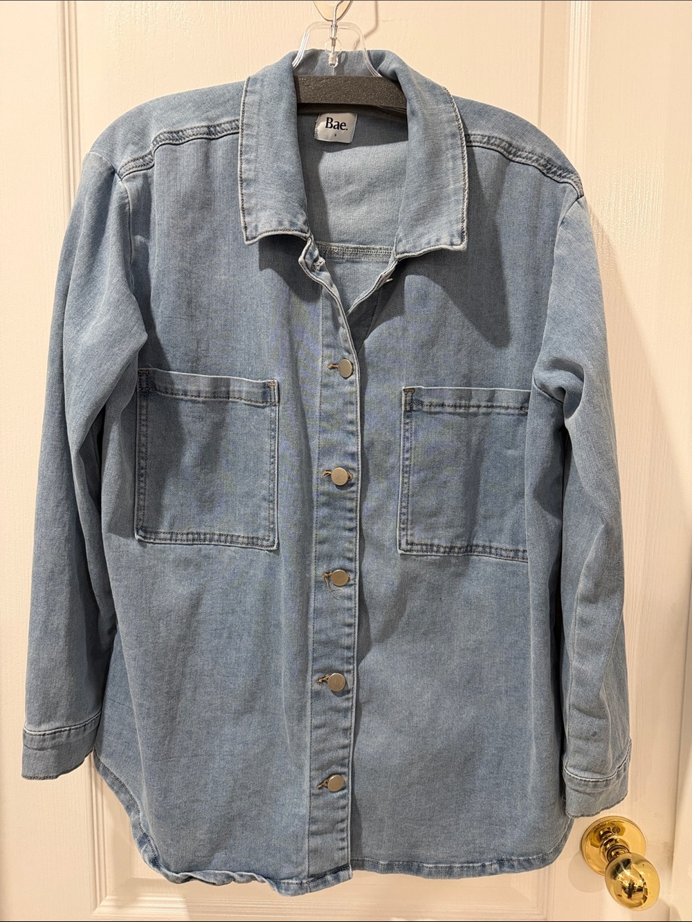 Bae Light Blue Denim Jacket - Women's Jean Jacket